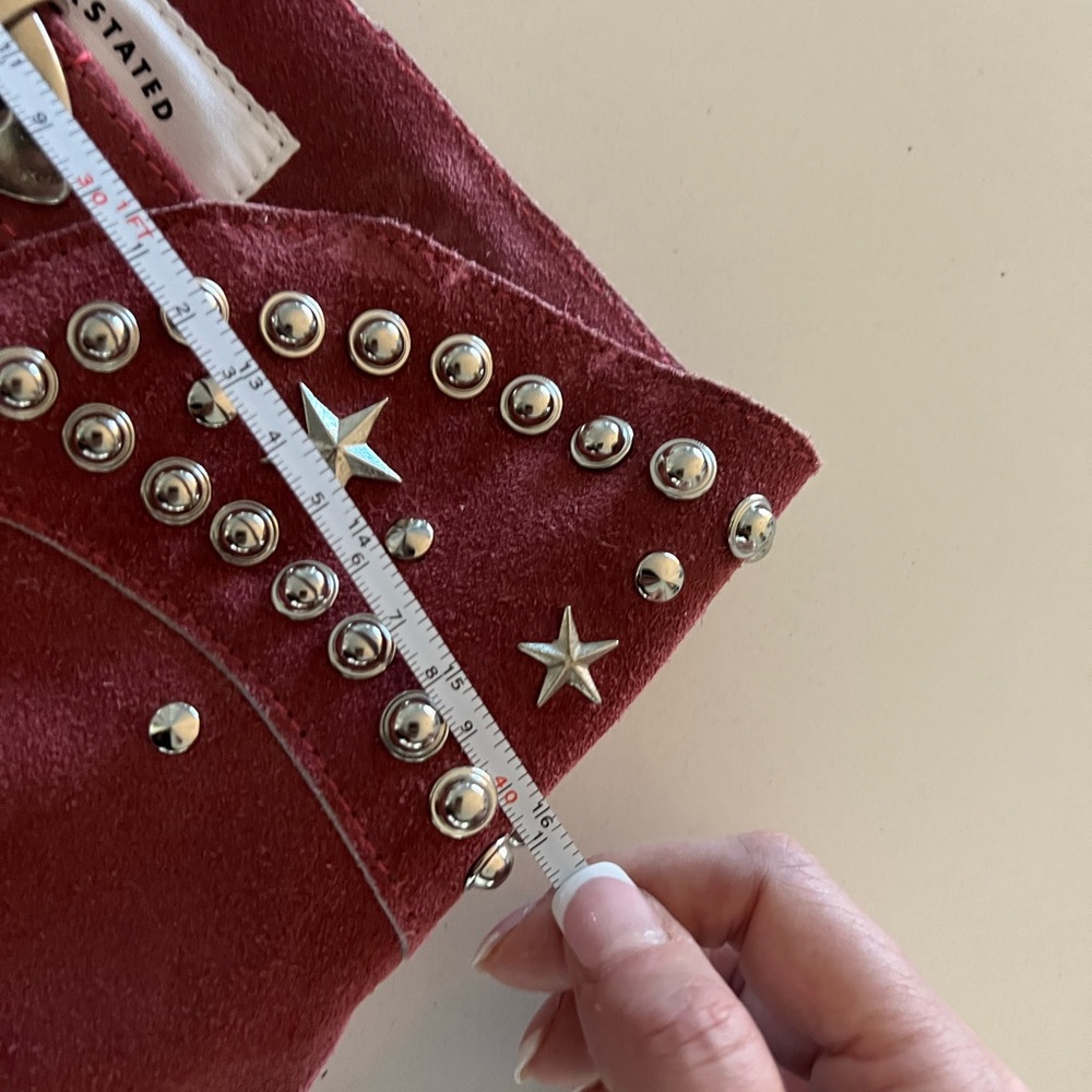 Understated Leather Chaps Belt in Pink “Rebelious Rose” - Picture 11 of 12